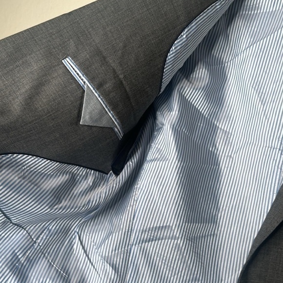 Banana Republic Wool Oversized Blazer In Gray Size Large - Picture 7 of 9